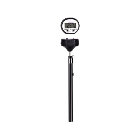 Chef Inox digital pocket thermometer used for accurate food temperature readings in a commercial kitchen