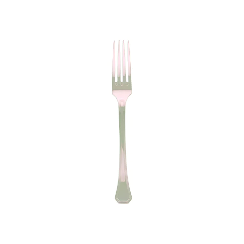 Antique and modern forks showing the evolution of the fork through history