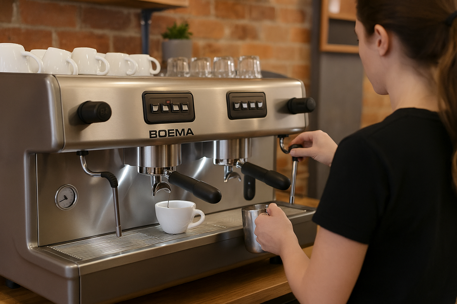 Buyer's guide to choosing the perfect café coffee machine with espresso machine options displayed