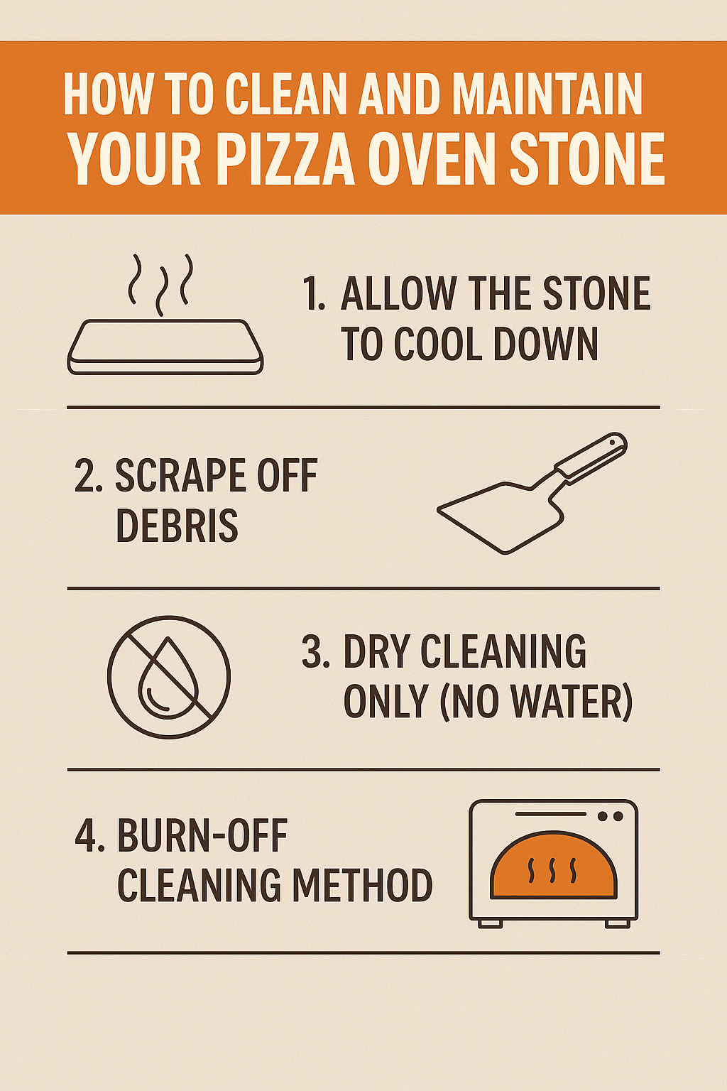 How to Clean and Maintain Your Pizza Oven Stone