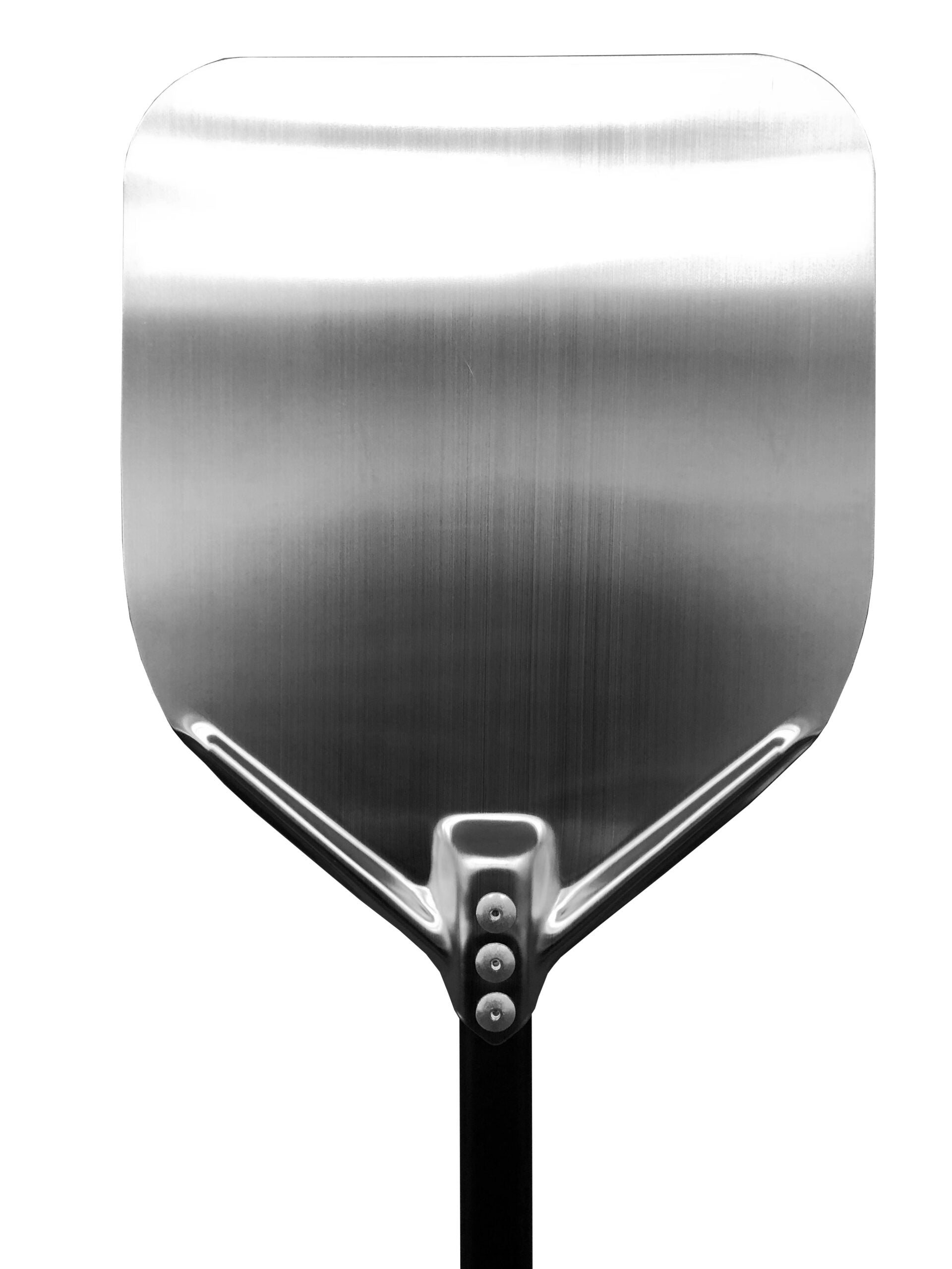 Gi.Metal aluminium pizza peel and turning peel used by a professional pizzaiolo