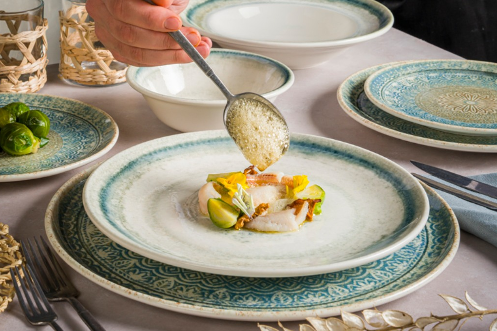 Selection of commercial crockery including plates and bowls suited to Australian cafés and restaurants