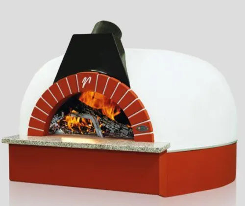 Vesuvio Igloo series round commercial wood-fired pizza oven in a restaurant setting
