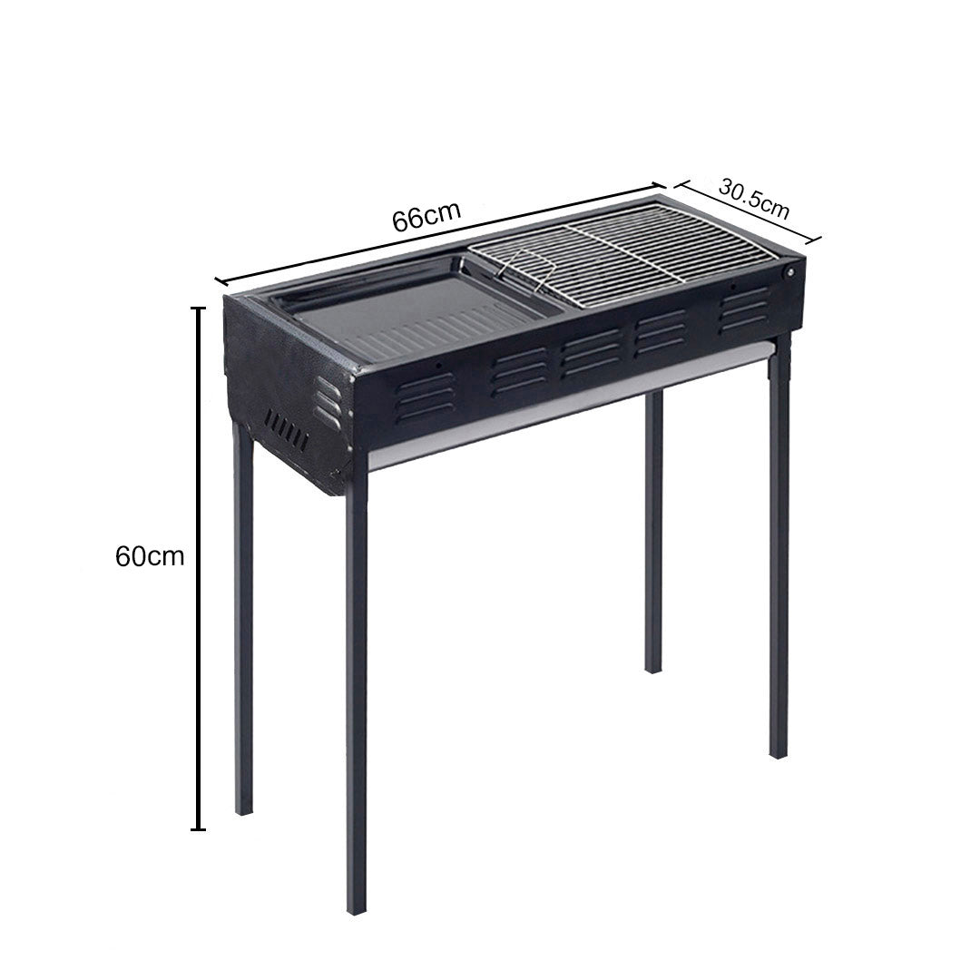 SOGA 66cm Portable Folding Thick Box-Type Charcoal Grill for Outdoor BBQ Camping - Hospitality Connect