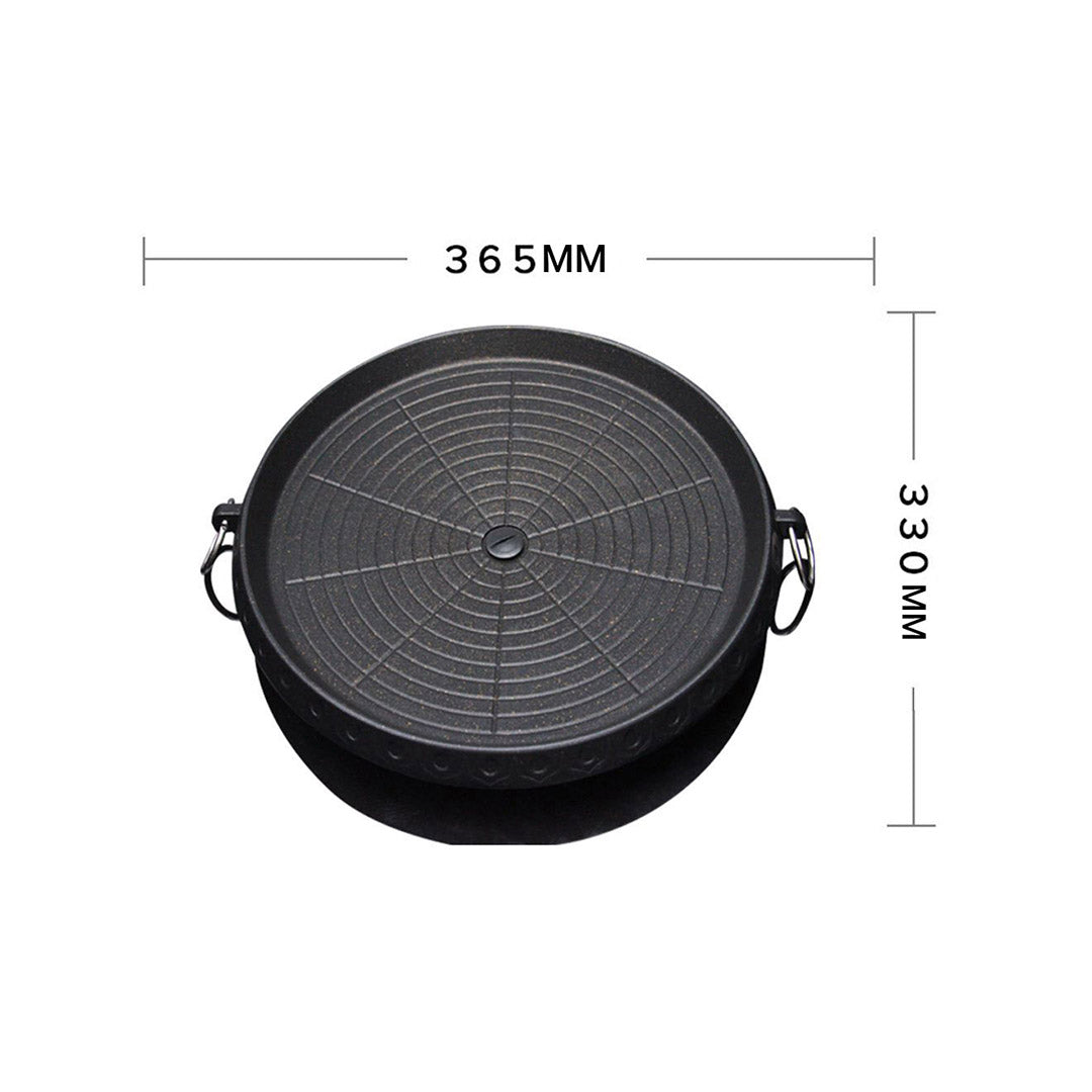 SOGA Portable Korean BBQ Butane Gas Stove Stone Grill Plate Non Stick Coated Round - Hospitality Connect