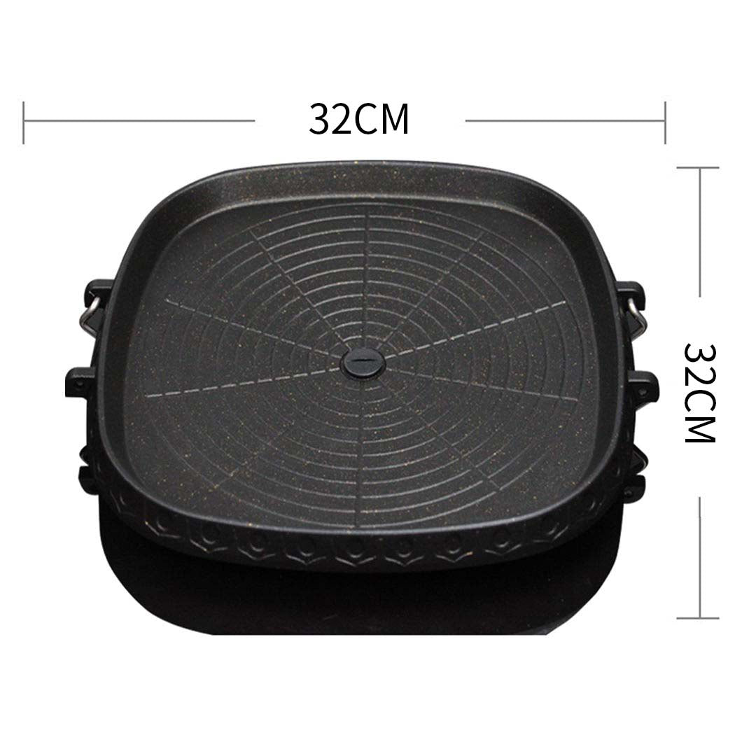 SOGA Portable Korean BBQ Butane Gas Stove Stone Grill Plate Non Stick Coated Square - Hospitality Connect
