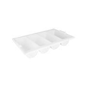 CHEF INOX CUTLERY BOX WHI 4 COMPARTMENT 550x330x100mm - Hospitality Connect