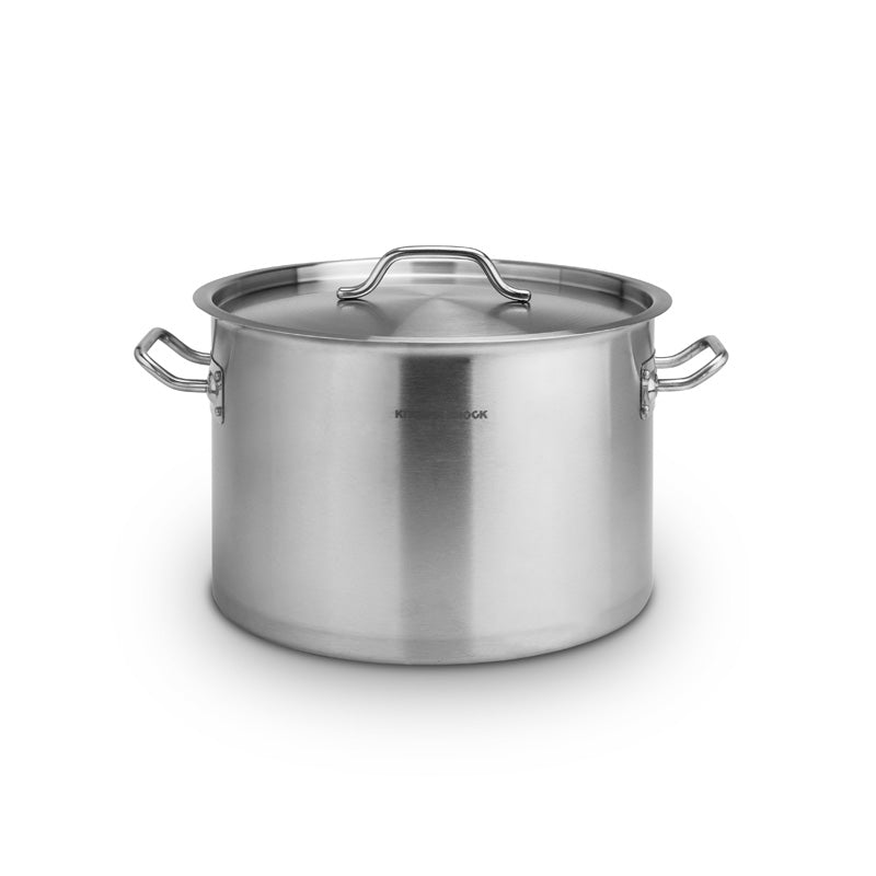 KitchenKnock Stock Pot - 03 - IH - S/S - 24.42L 041992 - Hospitality Connect