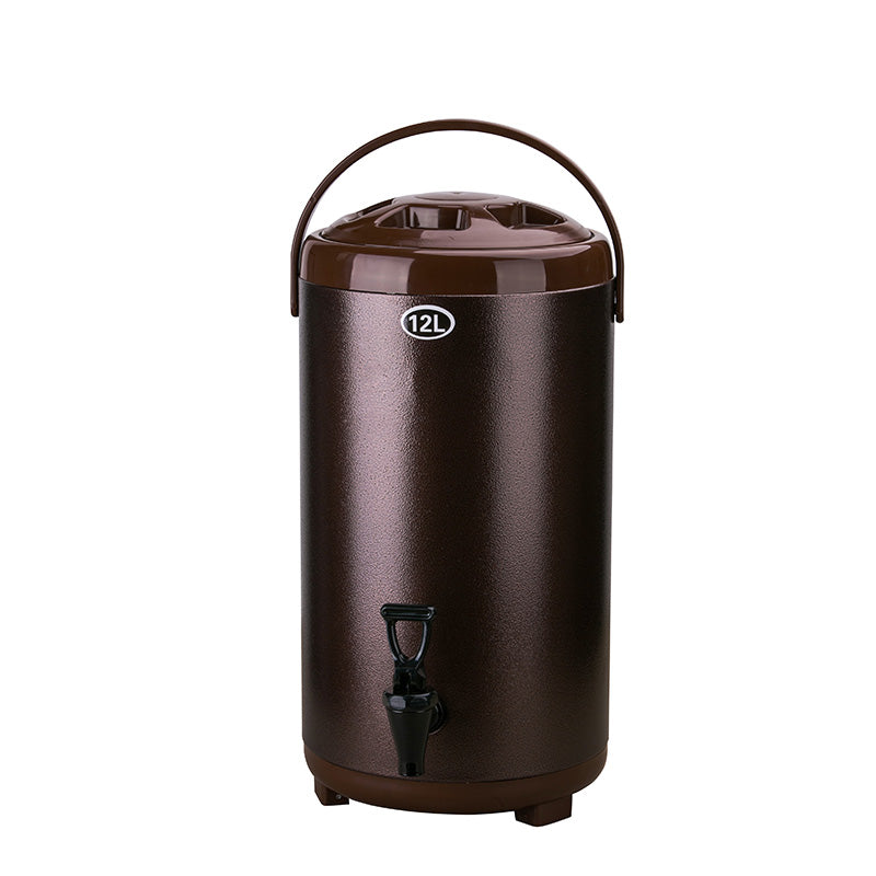 KitchenKnock Drink Dispenser - S/S - Brown - 12L - 240×470mm 078241 - Hospitality Connect