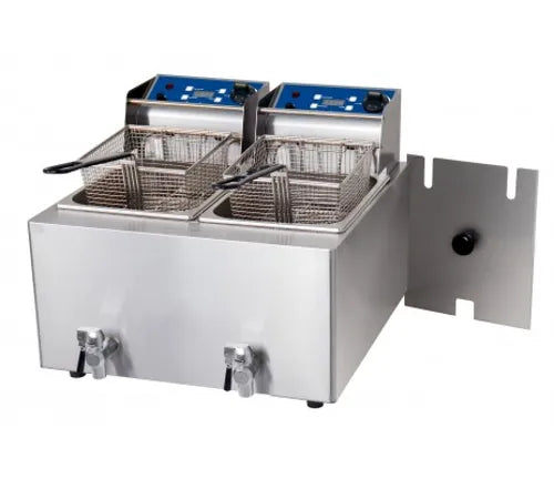 Birko Fryer -Double 8L- w/tap 1001004. - Hospitality Connect