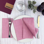 Bionap  Napkin Airlaid 40x40 GT Fabric Bordeaux x800 (16x50) Compostable Box of 800 - Hospitality Connect