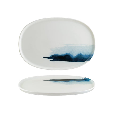 BONNA BLUE WAVE HYGGE OVAL PLATTER 340x230x18mm(BLWHYG34OV) Box of 6 - Hospitality Connect