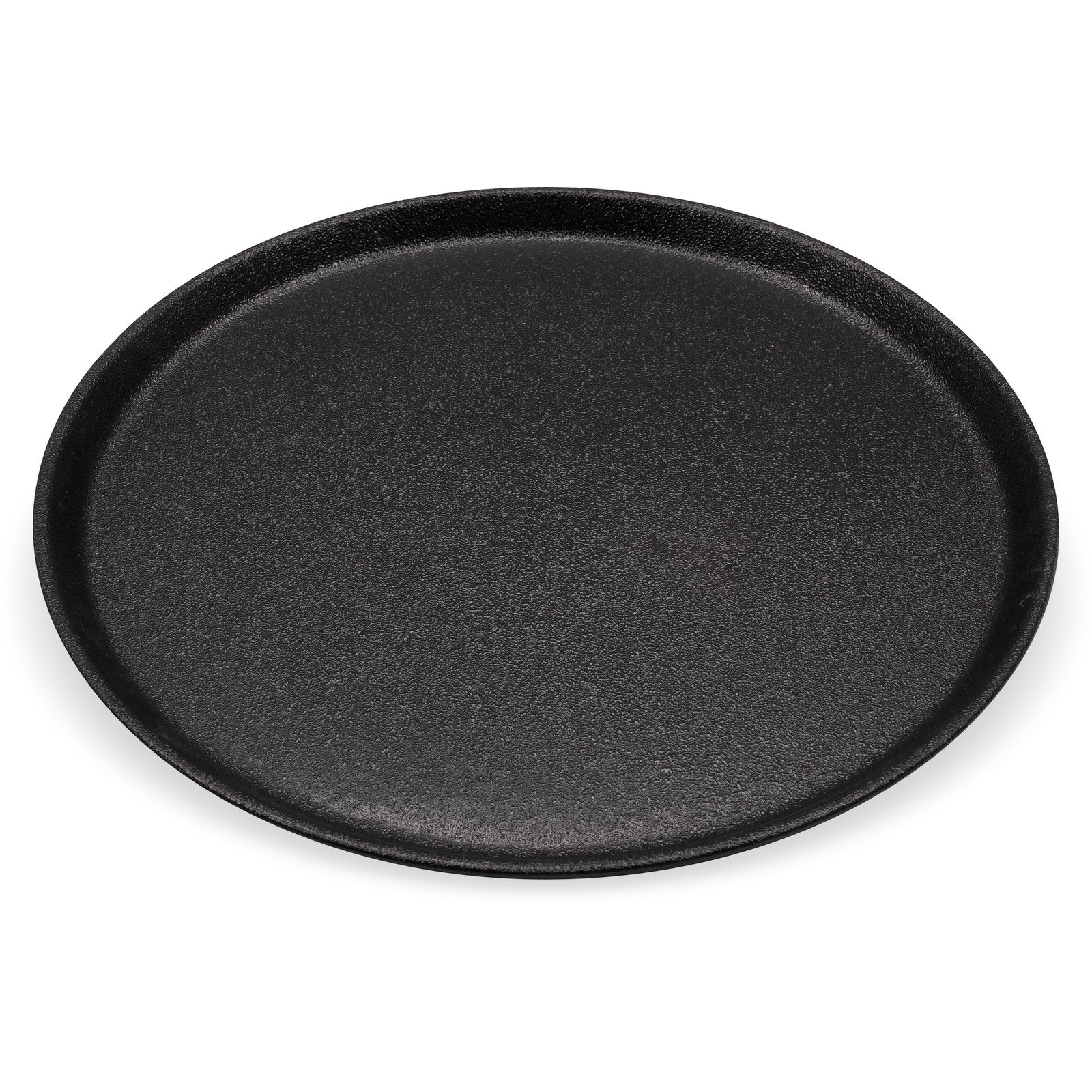 Carlisle 1400GR2004 GriptiteTM 2 Round Non-Skid Tray 350mm in Black specially designed stain & odour resistant - 12 per pack - pack price - Hospitality Connect