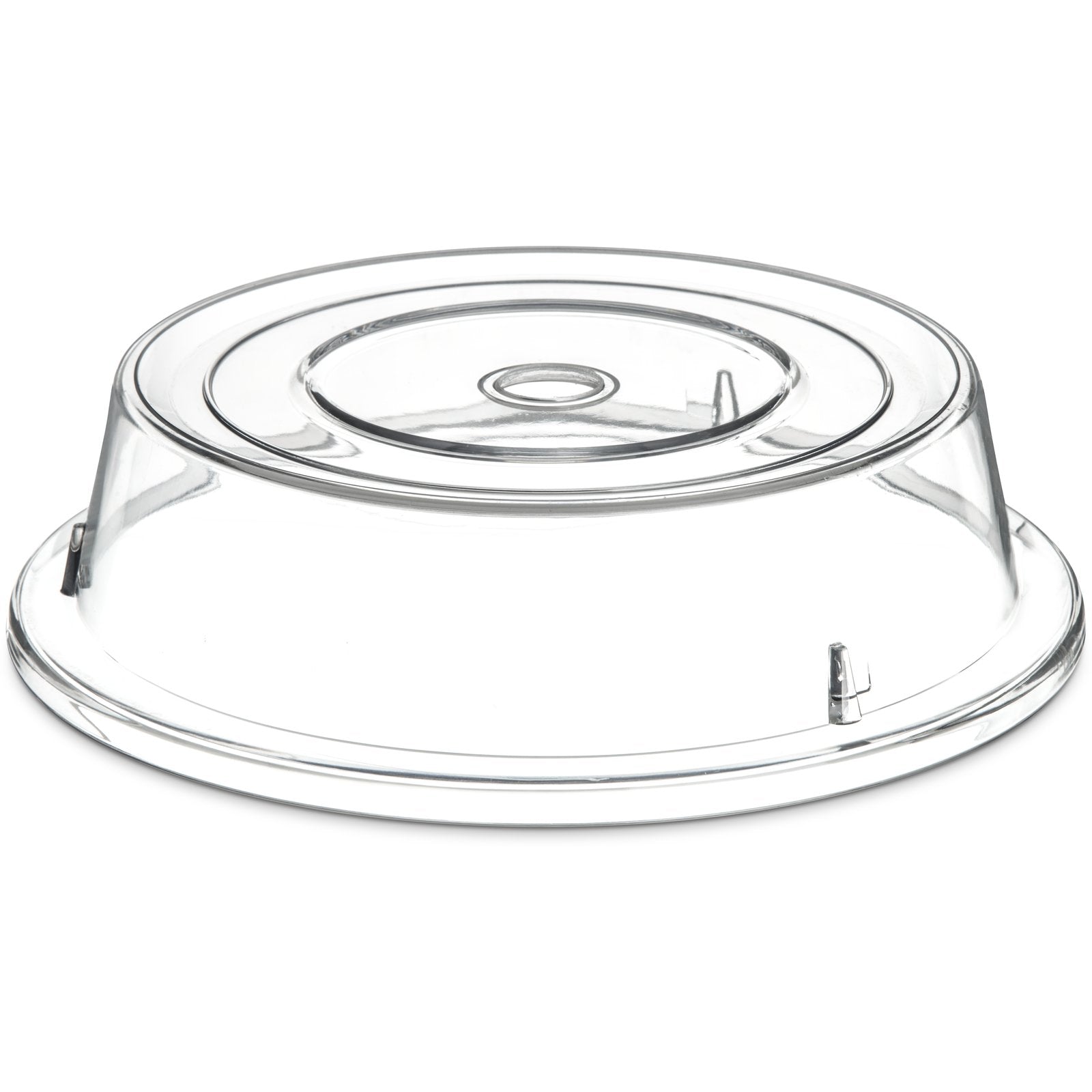 190007 Carlisle Clear Polycarbonate Plate Cover 238mm x 65mm - 12 per pack - pack price - Hospitality Connect