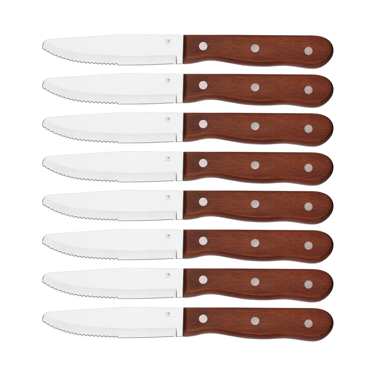Steak Knive Jumbo Round Tip Pakkawood Set 8pc - Hospitality Connect