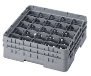 CAMBRO 25 Comp Glass Rack - 2 Ext - Gray - Hospitality Connect