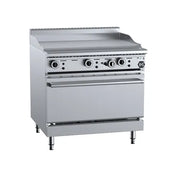 B&S Black Oven with 900mm Grill Plate OV- GRP9. - Hospitality Connect