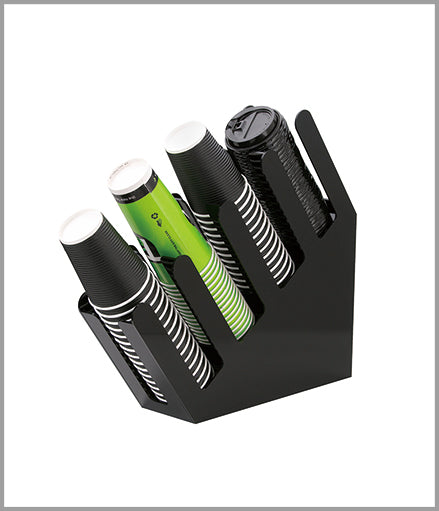 KitchenKnock Cup Holder - PolyCarbonate - Black - 415×350×105mm 056968 - Hospitality Connect