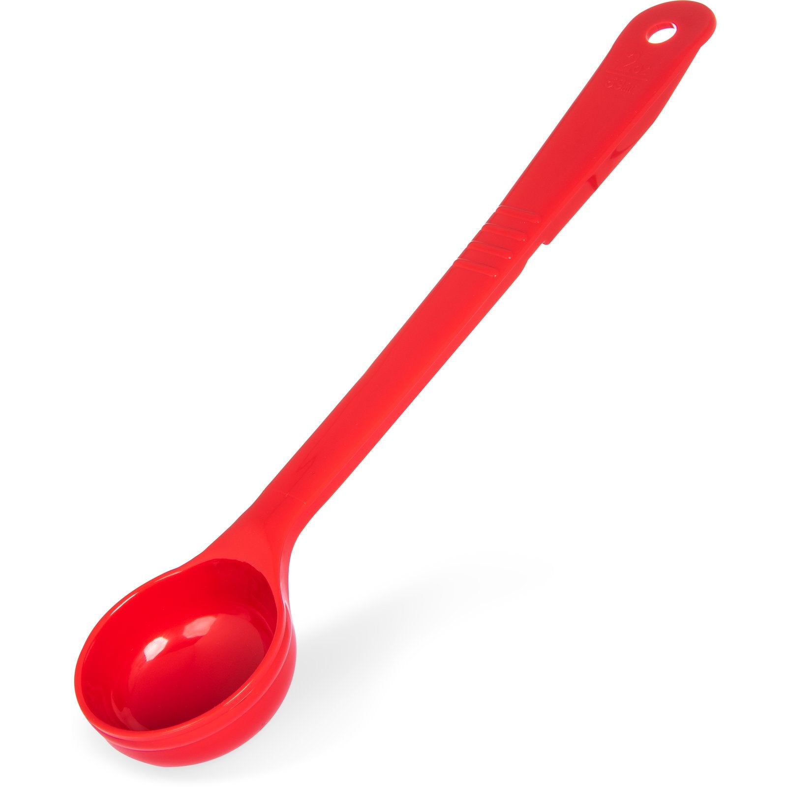 396005 Carlisle Measure Miser Red Measuring solid spoon with long handle 60mL Capacity - Pack of 12 - Pack Price - Hospitality Connect