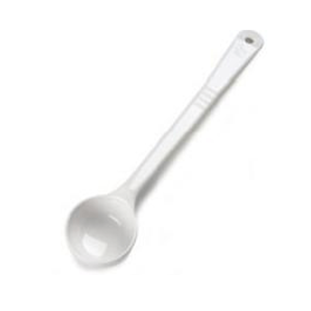 397002 Carlisle Measure Miser White Measuring solid spoon with long handle 90mL Capacity - Pack of 12 - Pack Price - Hospitality Connect