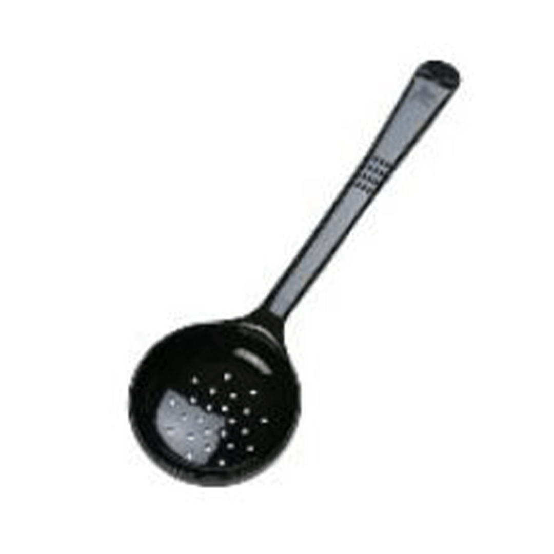 Carlisle Measure Miser Black Measuring Perforated spoon with long handle 180mL Capacity - Pack of 12 399103 - Hospitality Connect