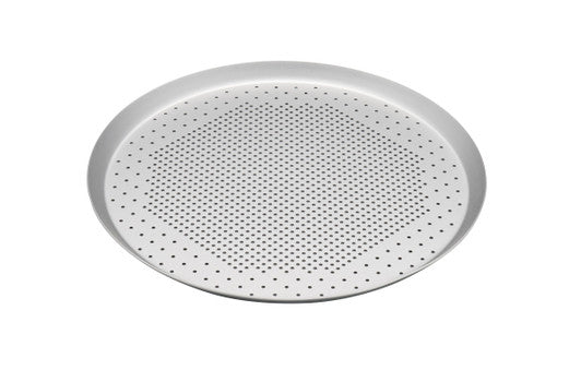 Bakemaster Silver Anodised Perforated Pizza Pan - Hospitality Connect