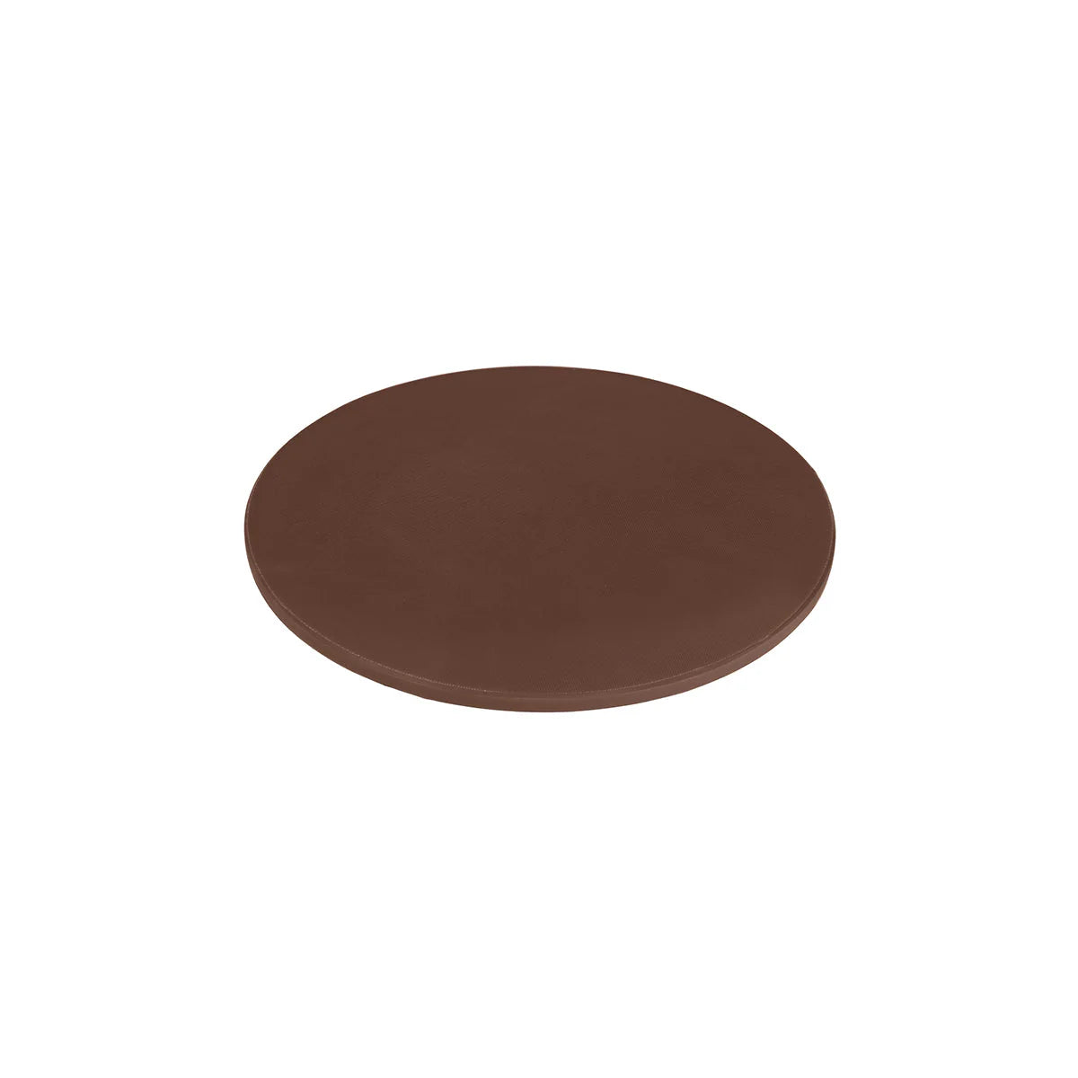 CHEF INOX ROUND CUTTING BOARD PE 350x13mm BROWN - Hospitality Connect