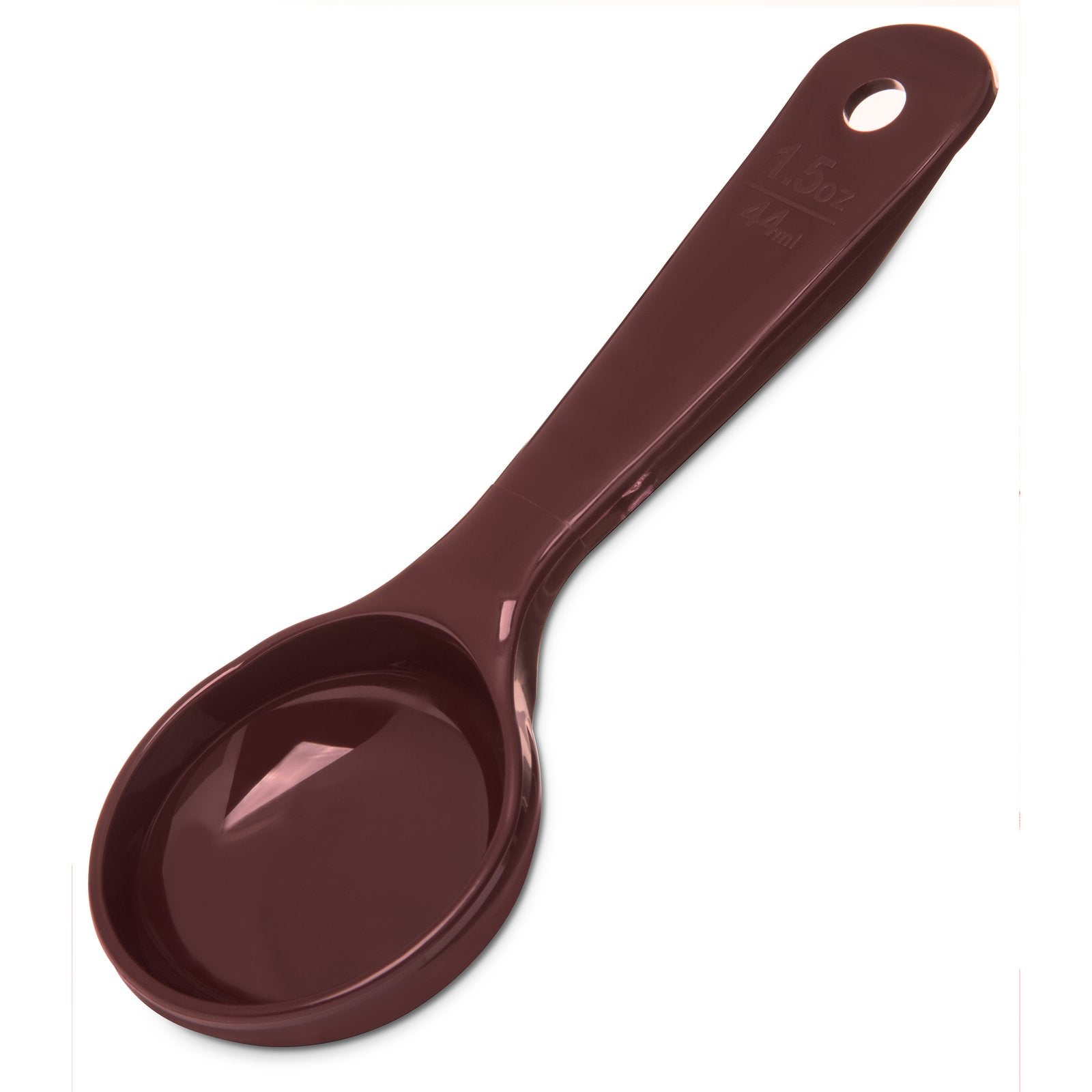 492201 Carlisle Measure Miser Brown Measuring solid spoon with short handle 45mL Capacity - Pack of 12 - Pack Price - Hospitality Connect