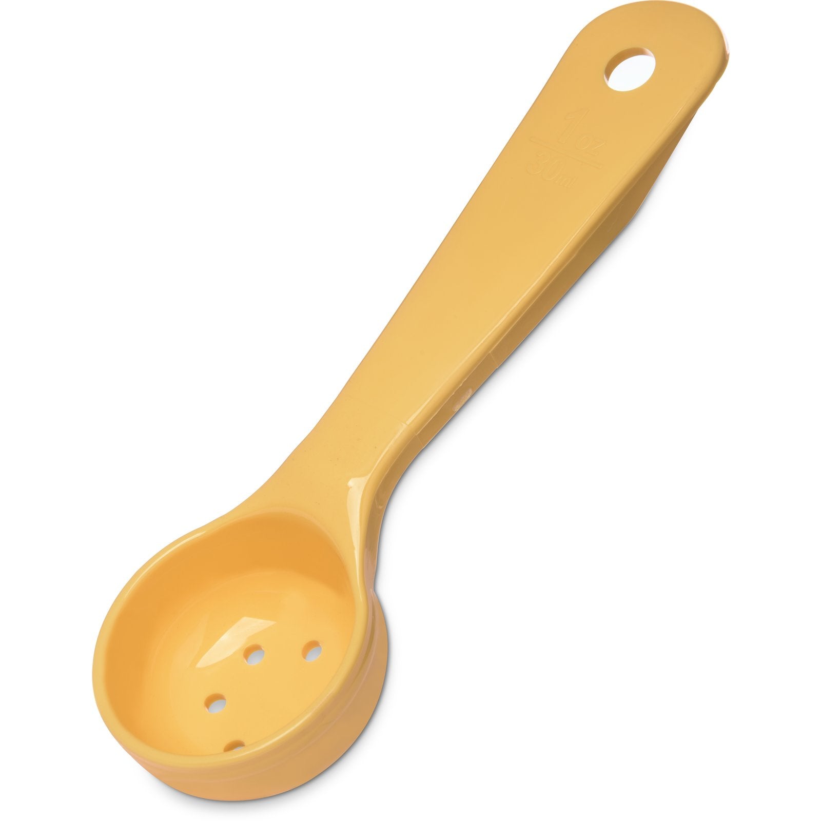 492304 Carlisle Measure Miser Yellow Measuring Perforated spoon with short handle 30ml Capacity - Pack of 12 - Pack Price - Hospitality Connect