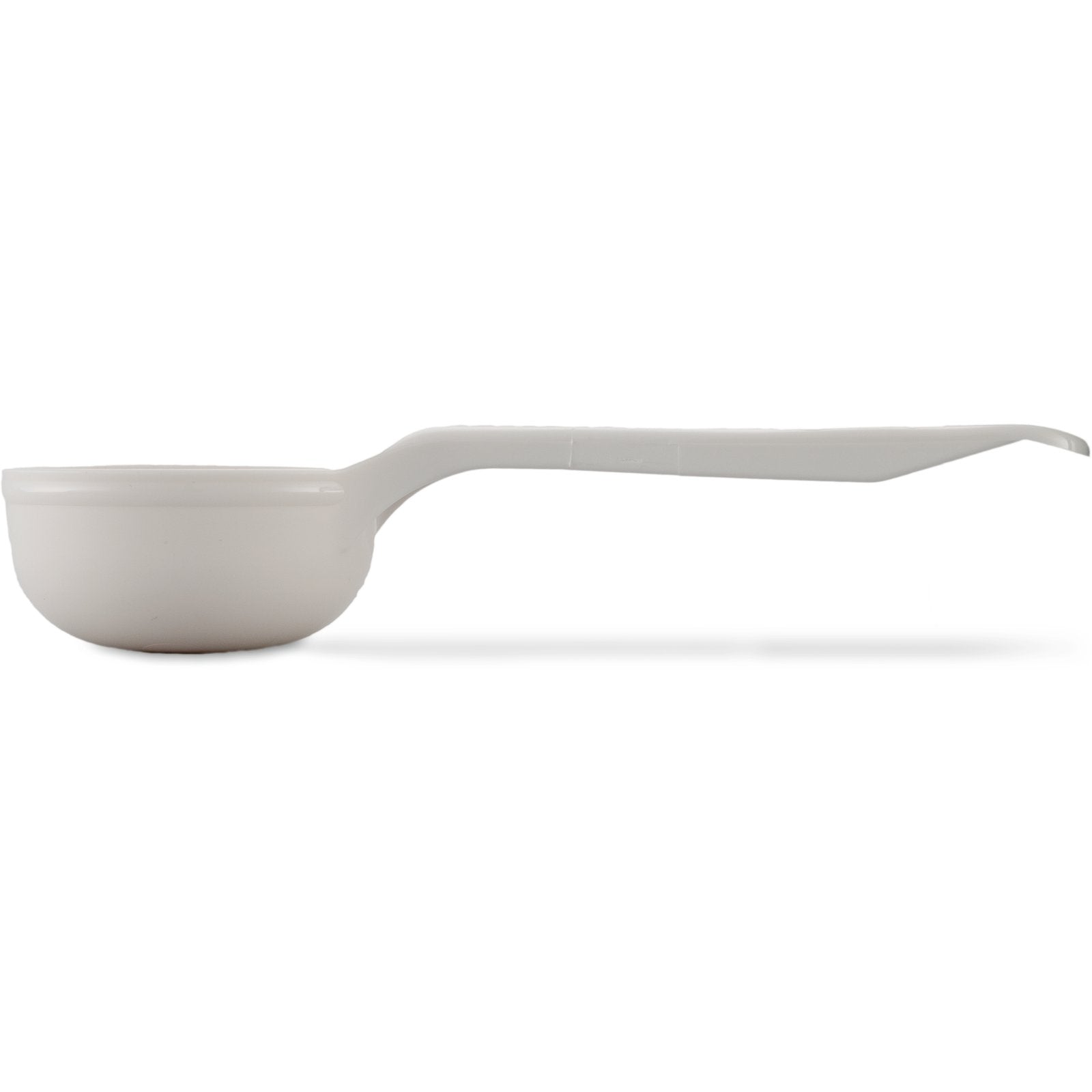 492602 Carlisle Measure Miser White Measuring solid spoon with short handle 90mL Capacity - Pack of 12 - Pack Price - Hospitality Connect