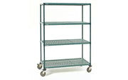 Metro Super Erecta PRO Polymer Mat Mobile 24 x 60 - 4 Mat Style Shelves, 4 Posts PR.M4T68.2460 - Hospitality Connect