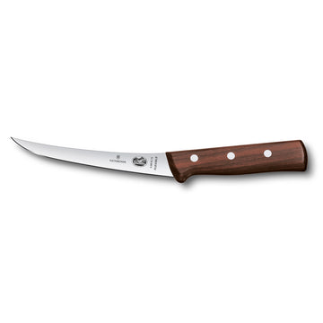 Victorinox Grand Maitre Boning Knife American Handle, Narrow Curved Flexible 15cm - Wood - Hospitality Connect