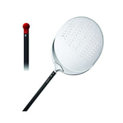 Piazza Pizza Peel 36cm -  70cm Round Perforated Aluminium Short Handle - Hospitality Connect