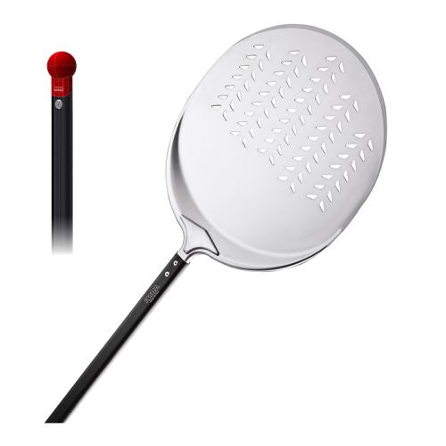 Piazza Pizza Peel 40cm - 194cm Round Perforated Aluminium - Hospitality Connect