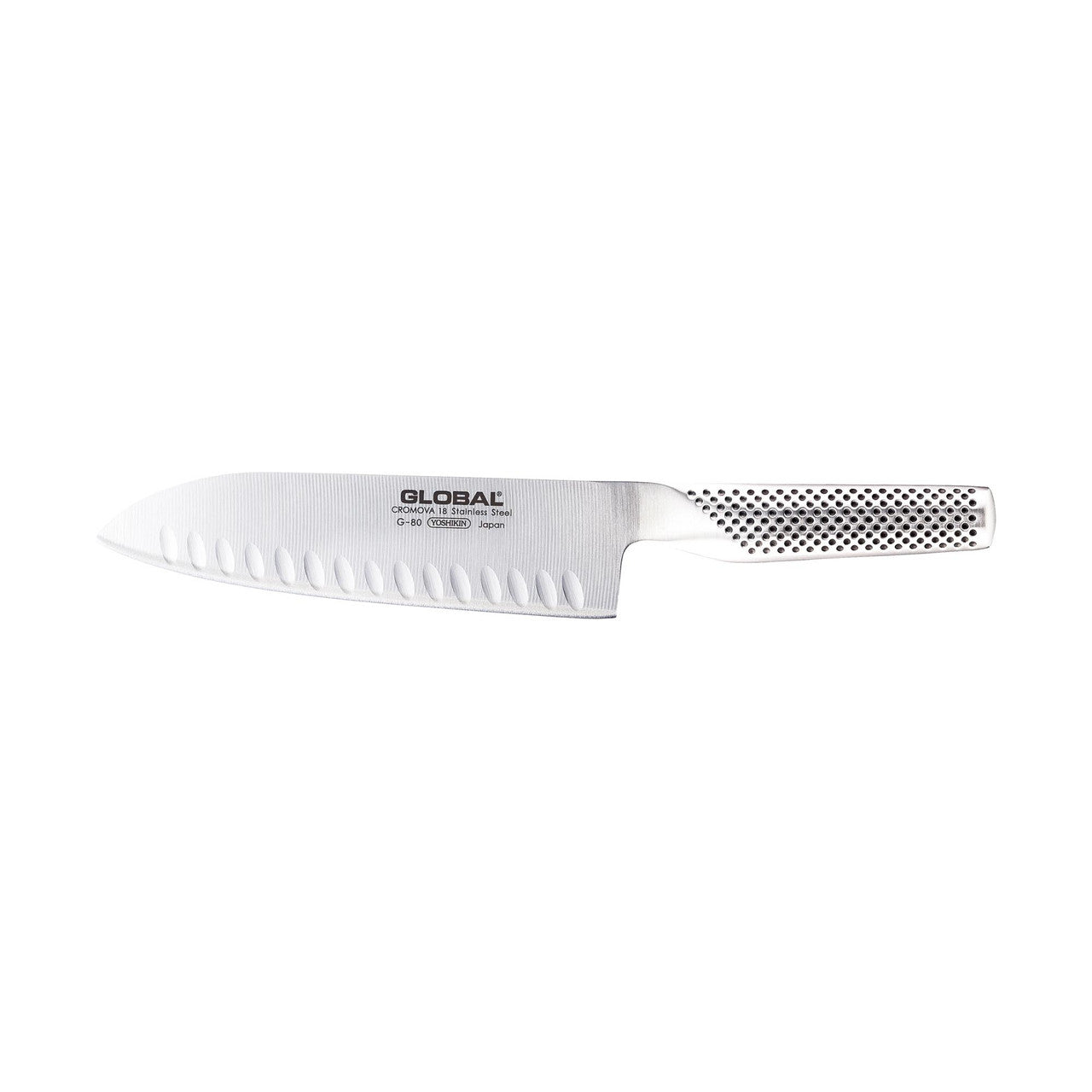 Global Santoku Knife - Fluted Blade, 18cm - Hospitality Connect