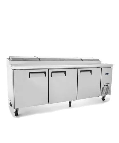 Atosa 3 DOOR PIZZA PREP TABLE FRIDGE 2362 MM MPF8203 - Hospitality Connect