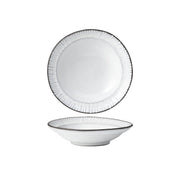TABLEKRAFT LINEA ORGANICS DEEP PLATE w/RIM 235x55mm WHITE Box of 5 - Hospitality Connect