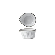 TABLEKRAFT LINEA ORGANICS SERVICE BOWL w/SPOUT 100x60mm WHI Box of 4 - Hospitality Connect