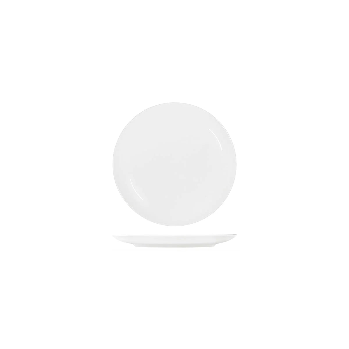 TABLEKRAFT CORE WHITE ROUND PLATE COUPE SHAPE-290mm Box of 6 - Hospitality Connect