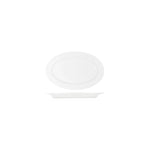 TABLEKRAFT CORE WHITE PLATTER-OVAL RIM SHAPE -355x240x30mm Box of 3 - Hospitality Connect