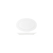 TABLEKRAFT CORE WHITE PLATTER-OVAL RIM SHAPE -355x240x30mm Box of 3 - Hospitality Connect