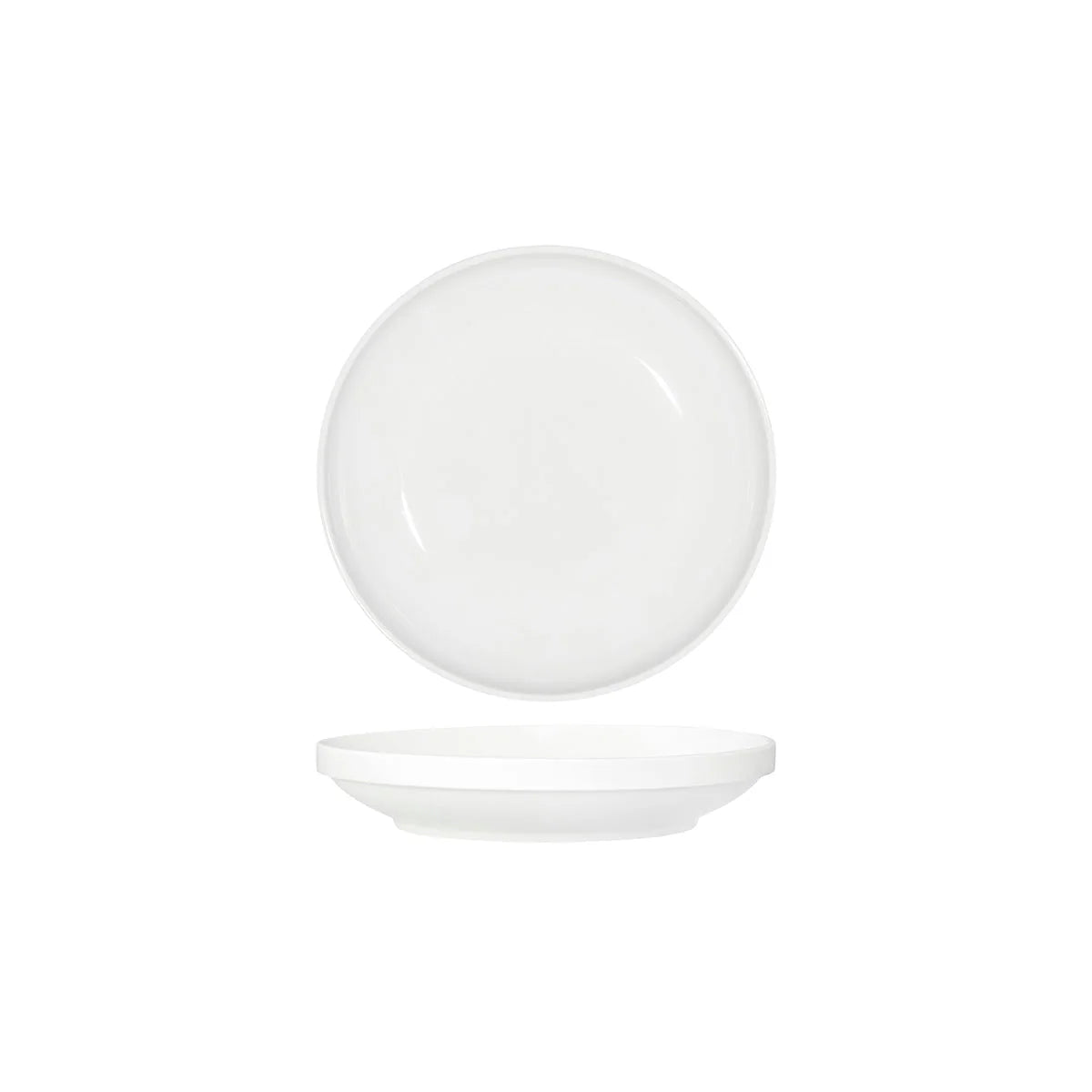TABLEKRAFT CORE WHITE ROUND BOWL WALLED LIP 230x43mm Box of 4 - Hospitality Connect