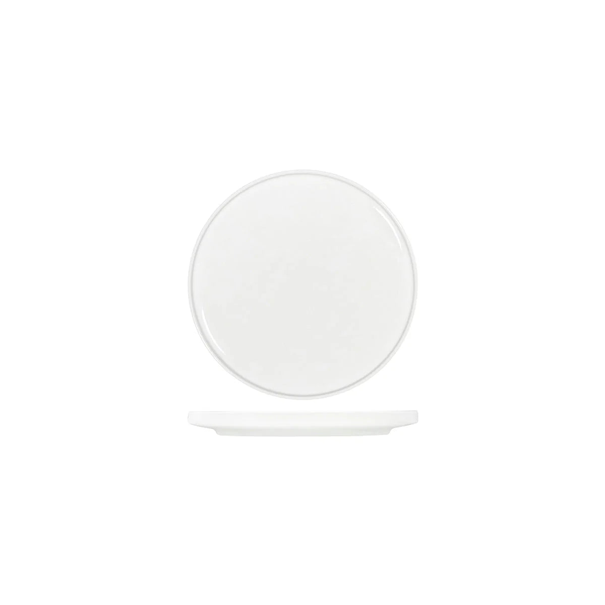 TABLEKRAFT CORE WHITE ROUND PLATE WALLED LIP 270x26mm Box of 3 - Hospitality Connect