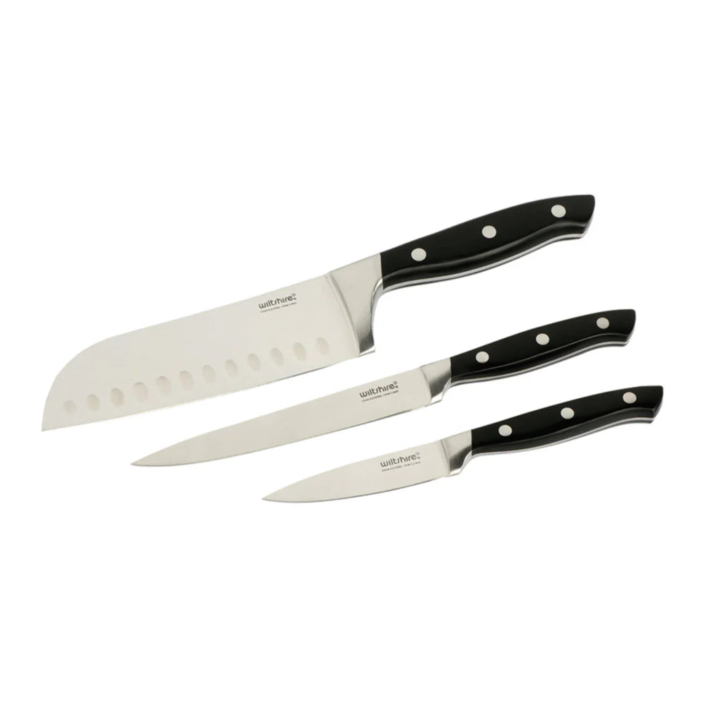 WILTSHIRE TRINITY KNIFE STARTER SET 3PC - Hospitality Connect