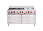American Range 60" 6 Burner+ 609mm Griddle with Gas Oven Range AAR.6B.24G. - Hospitality Connect