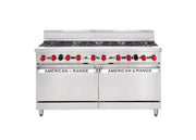 American Range 60” 10 Burner with Gas Oven AAR.10B. - Hospitality Connect