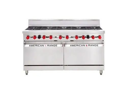 American Range 60” 10 Burner with Gas Oven AAR.10B. - Hospitality Connect