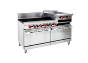 American Range 6 Burner + 609mm Raised Griddle with Gas Oven Range AAR.6B.24RG. - Hospitality Connect
