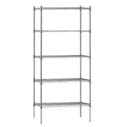18487EPL5 Atlas Shelving 5 Shelf Wire Shelving 1220mmW x 455mmD x 1880mmH - Hospitality Connect