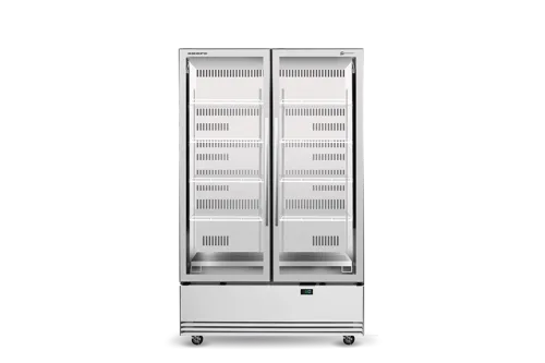 Skope Upright Fridge Bottom Mount 2 Glass Door BME1200N-A - Hospitality Connect
